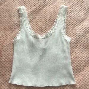 ~ cute tank top with lace trim ~